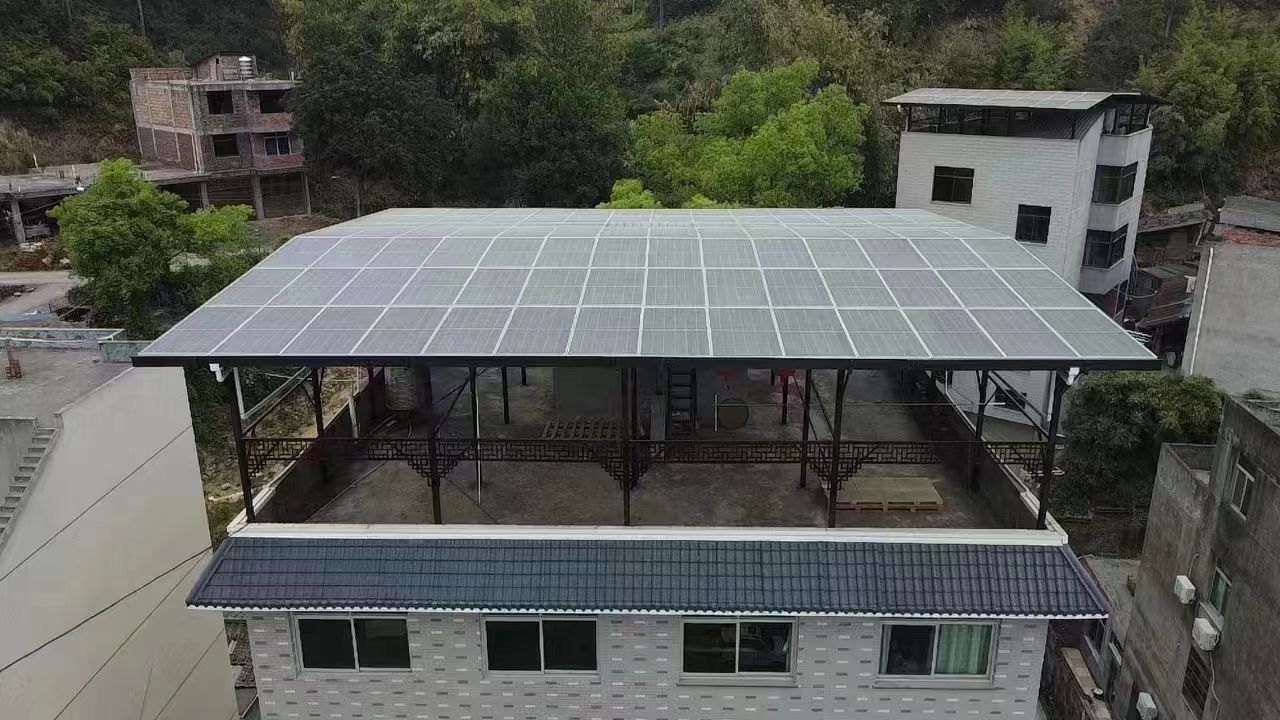 兴化15kw+10kwh自建别墅家庭光伏储能系统